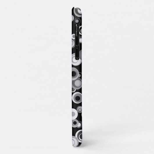 Abstraktes, schwarzes, graues, weißes Gehäuse Case-Mate iPhone Hülle (Hinten/Links)