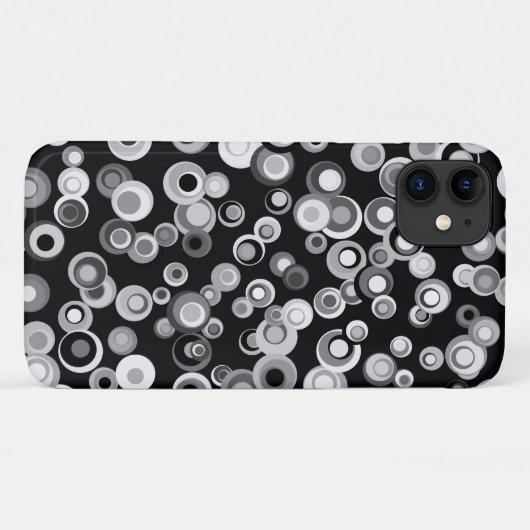 Abstraktes, schwarzes, graues, weißes Gehäuse Case-Mate iPhone Hülle (Rückseite (Horizontal))