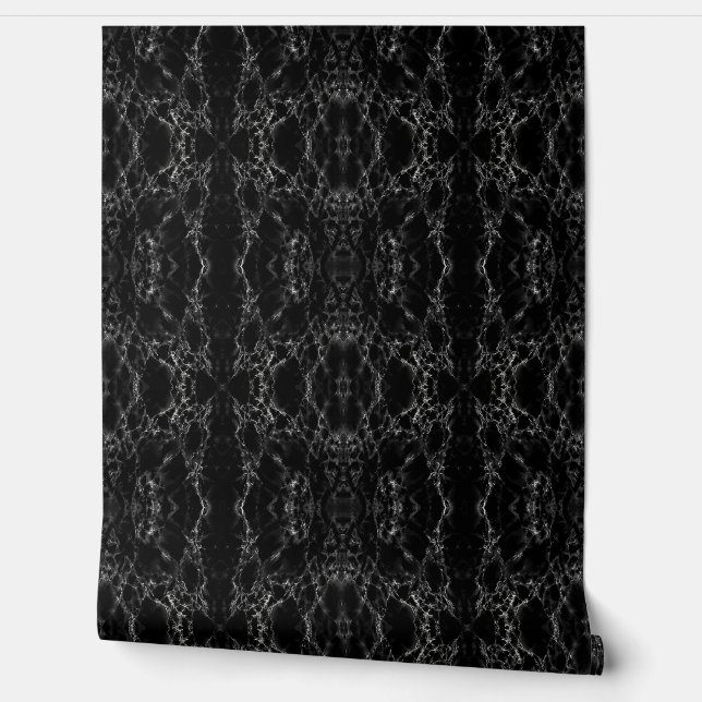 Abstraktes schwarzes Marmordesign Tapete (Abrollen)
