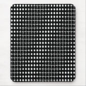 Abstraktes Schwarzes Muster Mousepad (Vorne)