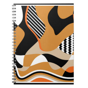 Abstraktes schwarzes Muster Notizblock