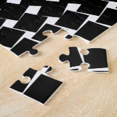 Abstraktes Schwarzes Muster Puzzle (Seite)