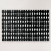 Abstraktes Schwarzes Muster Puzzle (Horizontal)