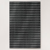 Abstraktes Schwarzes Muster Puzzle (Vertikal)