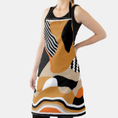 Abstraktes schwarzes Muster Schürze (InSitu)