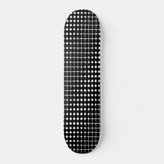 Abstraktes Schwarzes Muster Skateboard (Vorderseite)