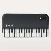Abstraktes Schwarzes Piano Case-Mate iPhone Hülle (Rückseite (Horizontal))