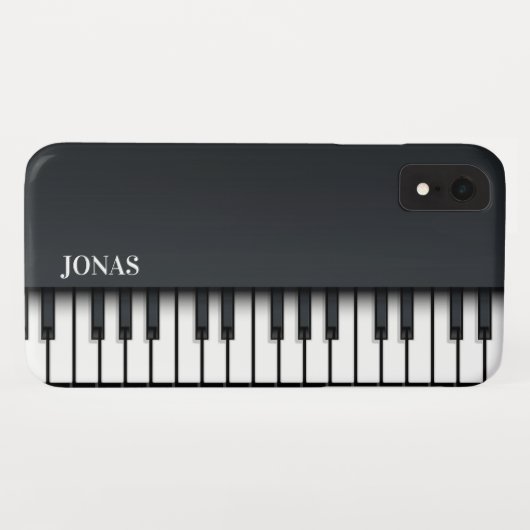 Abstraktes Schwarzes Piano Case-Mate iPhone Hülle (Rückseite (Horizontal))