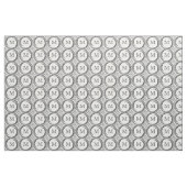 Abstraktes Schwarzes Swirl Monogramm #2 Stoff (Yard (91,4 cm))