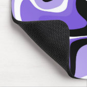 Abstraktes Schwarzes und Lila Fluid Mousepad (Ecke)