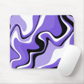 Abstraktes Schwarzes und Lila Fluid Mousepad (Mit Mouse)