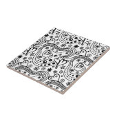 Abstraktes Schwarzes und Weiß Fliese (Seite)