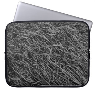 Abstraktes Schwarzweiß-Bild Laptopschutzhülle