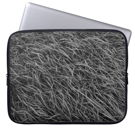 Abstraktes Schwarzweiß-Bild Laptopschutzhülle (Vorderseite)