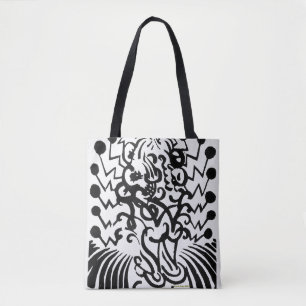 abstraktes Schwarzweiss-Bild, stilvoll Tasche