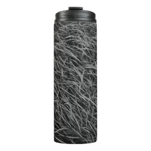 Abstraktes Schwarzweiß-Bild Thermosbecher