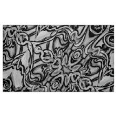 Abstraktes Schwarzweiss-Gewebe Stoff (Fat Quarter (45,7 x 55,9 cm))