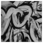 Abstraktes Schwarzweiss-Gewebe Stoff (Nahaufnahme)