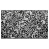 Abstraktes Schwarzweiss-Gewebe Stoff (Yard (91,4 cm))