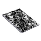 Abstraktes Schwarzweiß-Notebook Notizblock (Rechte Seite)