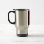 Abstraktes Schwarzweißmuster Reisebecher (Links)