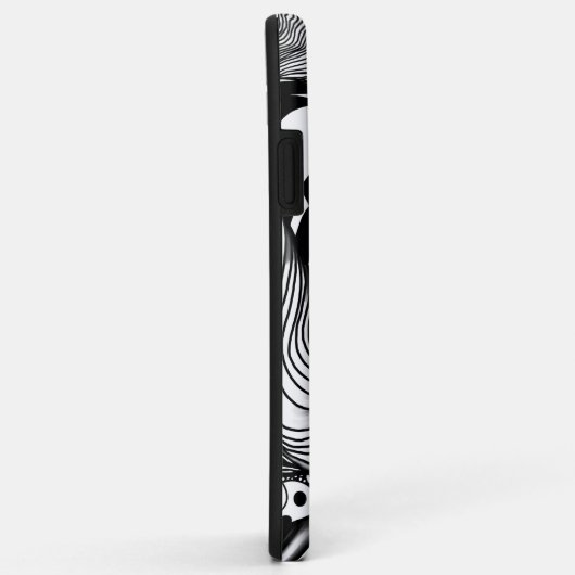 Abstraktes Schwarzweißwinkel Case-Mate iPhone Hülle (Hinten/Rechts)