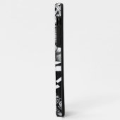 Abstraktes Schwarzweißwinkel Case-Mate iPhone Hülle (Hinten/Links)