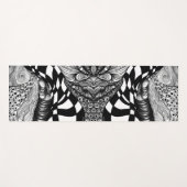 Abstraktes Schwarzweißwinkel Yogamatte (Vorderseite (Horizontal))