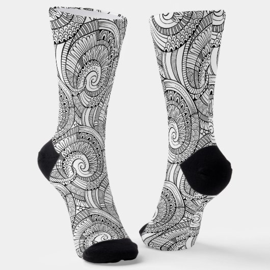Abstraktes Schwenken Socken (Gewinkelt)