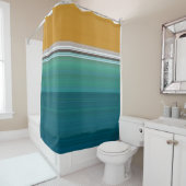 Abstraktes Schwimmbad Duschvorhang (Beispiel)