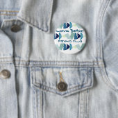 Abstraktes Schwimmen Blauer Fisch Button (Beispiel)