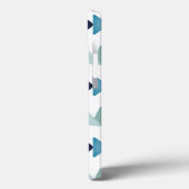 Abstraktes Schwimmen Blauer Fisch Case-Mate iPhone Hülle (Rückseite / Links)