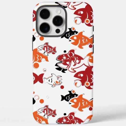 Abstraktes Schwimmmuster Case-Mate iPhone Hülle (Rückseite)