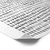 Abstraktes Sea Glass Grau Dot Ocean Pattern Poster (Ecke)