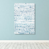 Abstraktes Sea Glass Muster Malerei Leinwanddruck (Insitu (Holzboden))