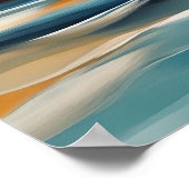 Abstraktes Seascape Sea Ocean Design 316 Poster (Ecke)