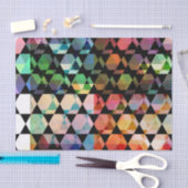 Abstraktes Sechseck-Grafikdesign Seidenpapier (Handwerk)