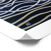 Abstraktes Seefront-Gemälde von Alfred Fox Poster (Ecke)