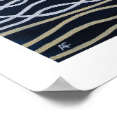 Abstraktes Seefront-Gemälde von Alfred Fox Poster (Ecke)