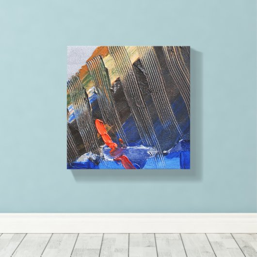 Abstraktes Segel Leinwanddruck (Insitu (Holzboden))