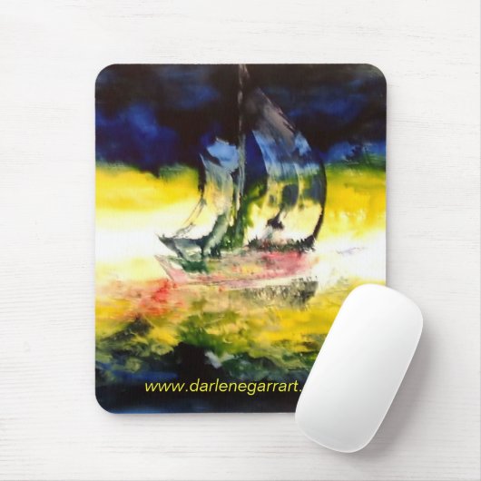 abstraktes segelndes Mousepad (Mit Mouse)
