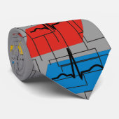 Abstraktes Segment der Kardiologen-Krawatten-QRS Krawatte (Gerollt)