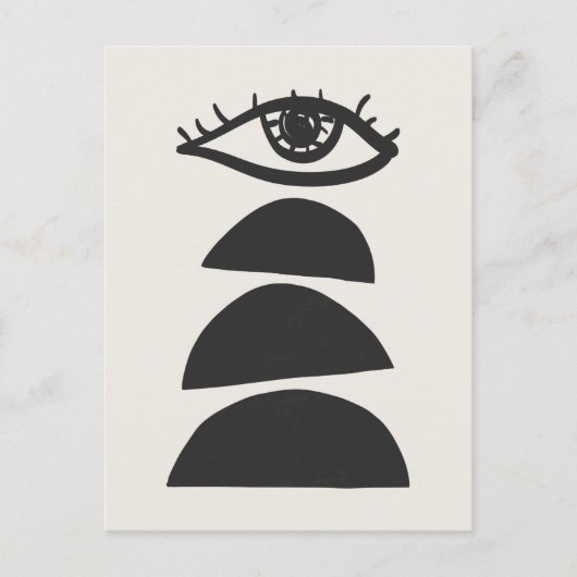 Abstraktes Sehvermögen mit Balanciersteinen Trends Postkarte (Vorderseite)