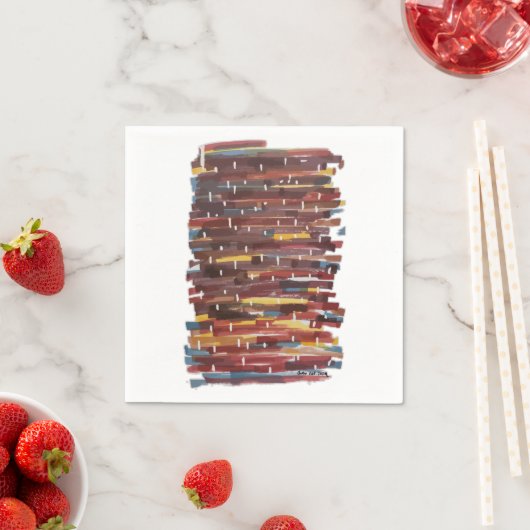 Abstraktes Sepia Serviette (Beispiel)