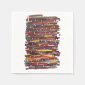 Abstraktes Sepia Serviette (Vorderseite)