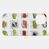 abstraktes Set von Pop-Kunstobjekten auf einem spe Case-Mate iPhone Hülle (Rückseite (Horizontal))