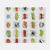 abstraktes Set von Pop-Kunstobjekten auf einem spe Fleecedecke (Vorderseite (Horizontal))