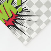 abstraktes Set von Pop-Kunstobjekten auf einem spe Fleecedecke (Ecke)