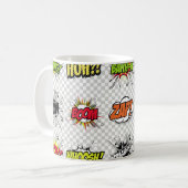 abstraktes Set von Pop-Kunstobjekten auf einem spe Kaffeetasse (Vorderseite Links)