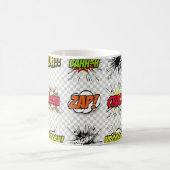 abstraktes Set von Pop-Kunstobjekten auf einem spe Kaffeetasse (Mittel)